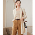 Ribbed knit mid-length cardigan, view 5