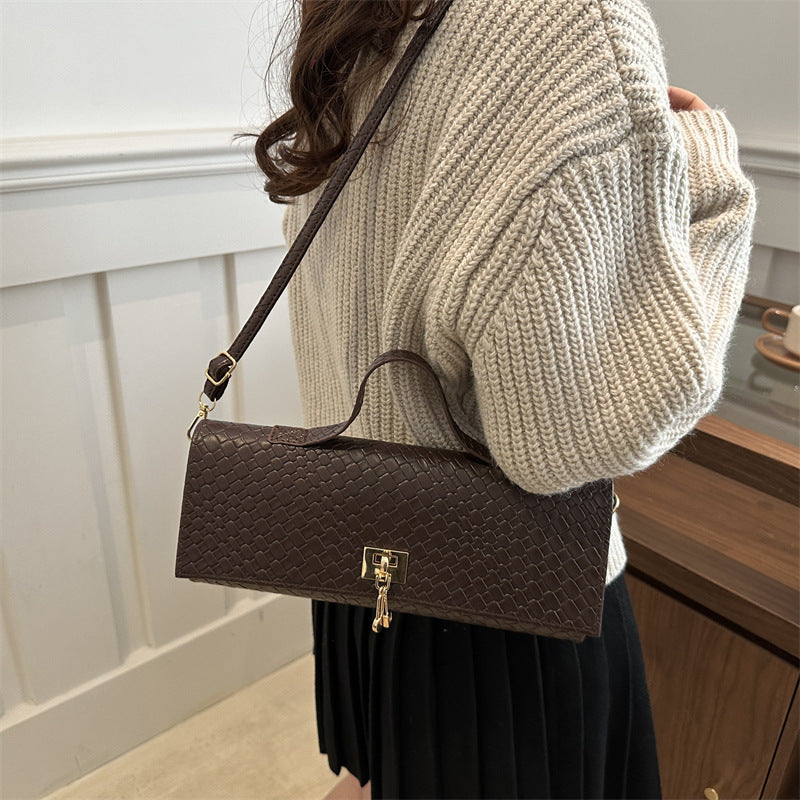 Minimalist Solid-Color Crossbody Bag, styled view 2