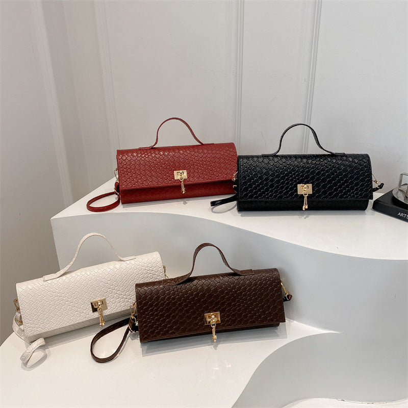 Minimalist Solid-Color Crossbody Bag, styled view