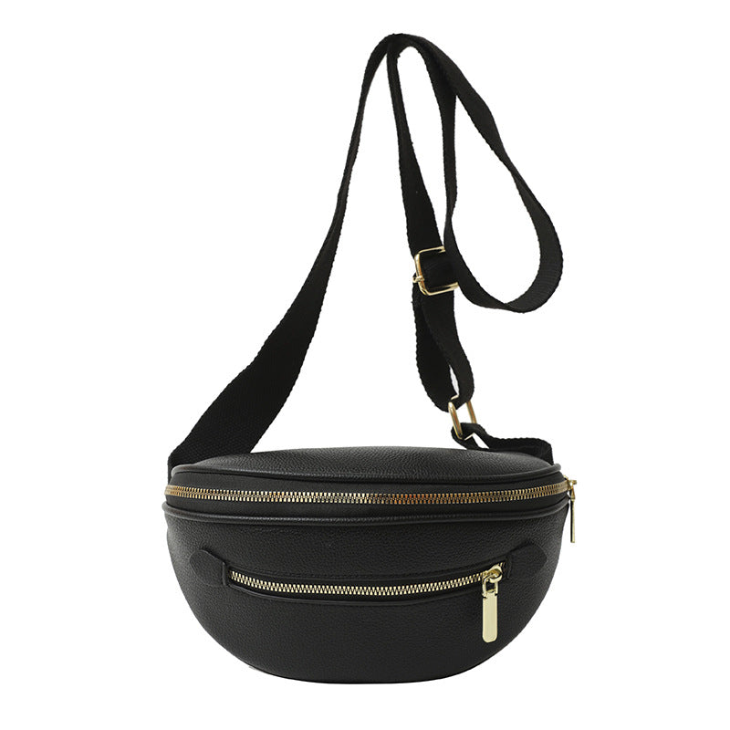 Minimalist curved shoulder bag, view 3
