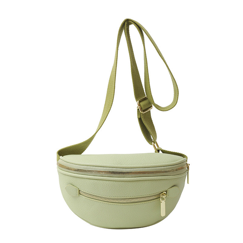 Minimalist curved shoulder bag, view 4