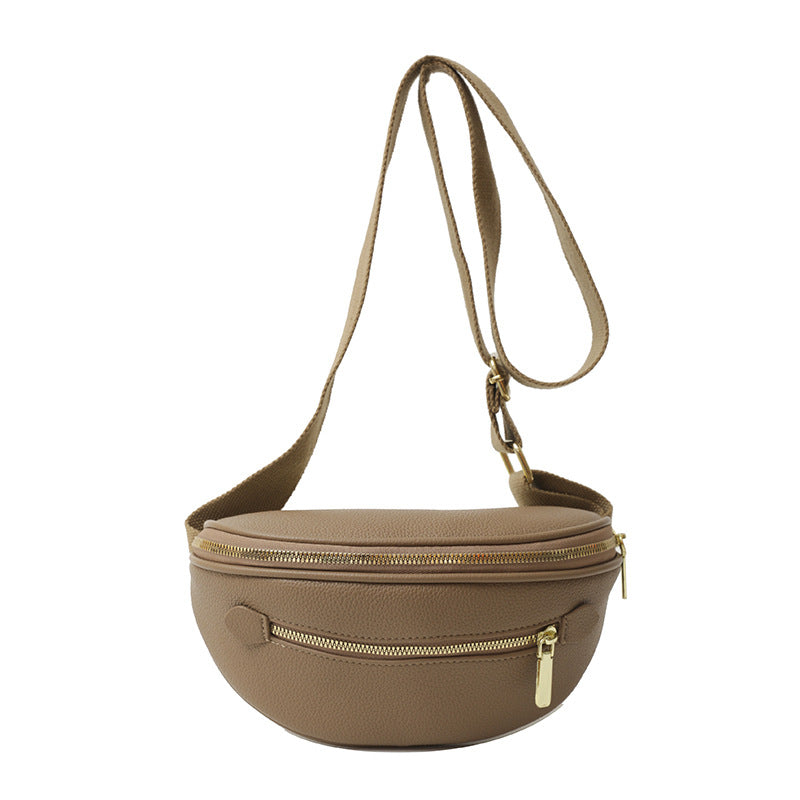Minimalist curved shoulder bag, view 6